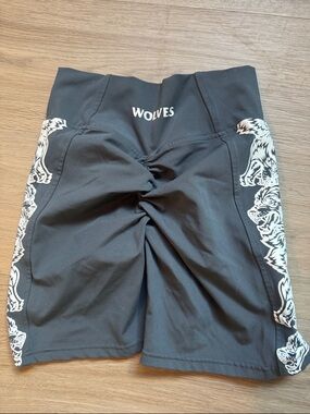 Darc sport Wolves High-Rise Black Women's Athletic Shorts
